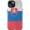 Slovakia Flag Distressed iPhone 14 Plus Impact Case